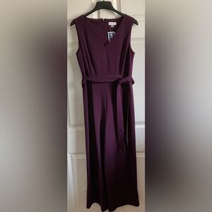 Calvin Klein jumpsuit, purple, size 10, NWT.